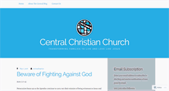 Desktop Screenshot of centralchristianblog.com